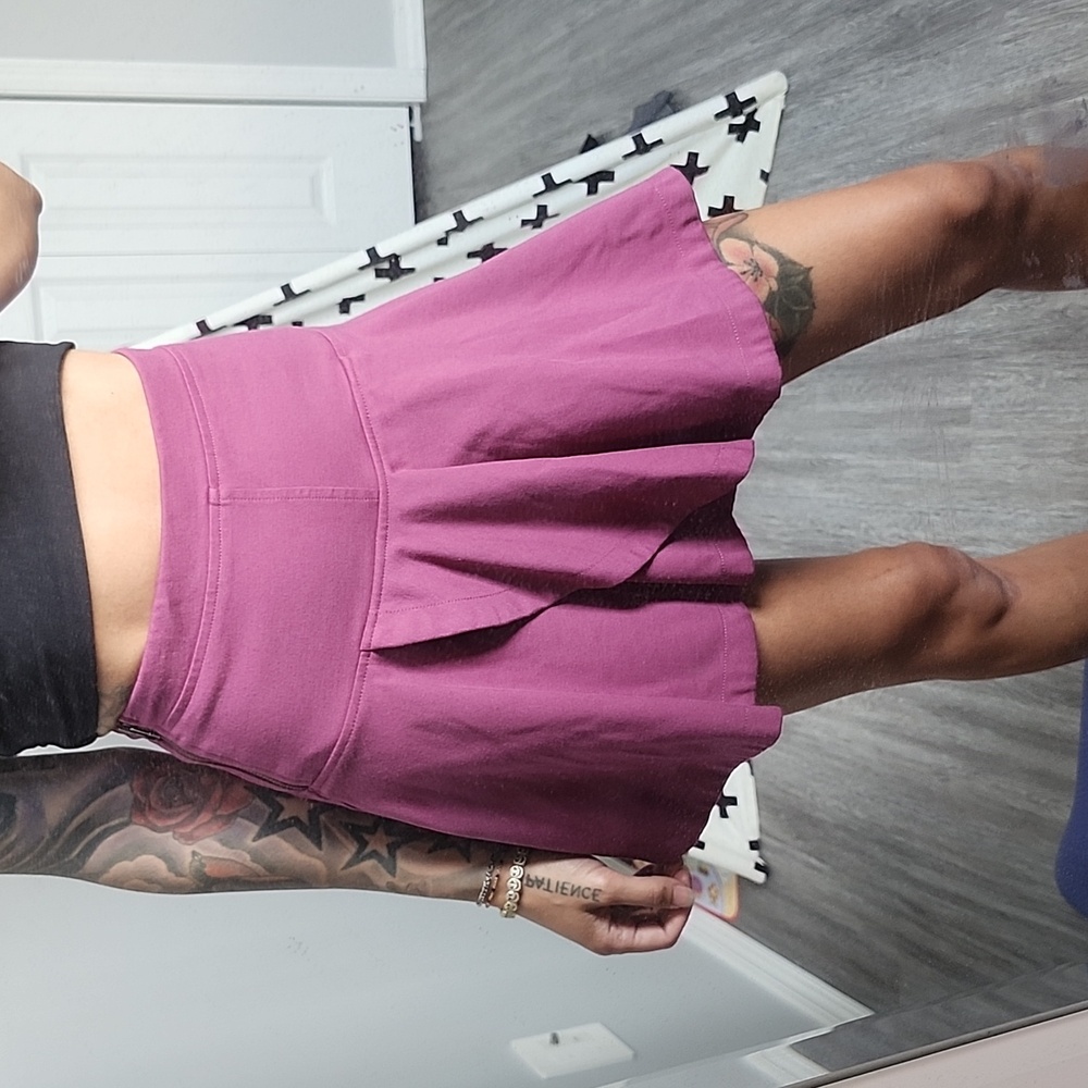 Sunday Best Pink Skater Mini Skirt